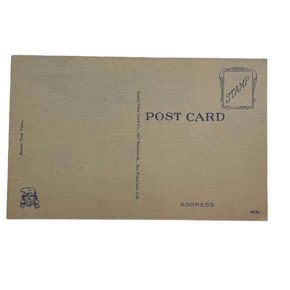 Vintage Postcard Golden Gate Bridge California Topographical Standard Postcard u - Picture 2 of 2